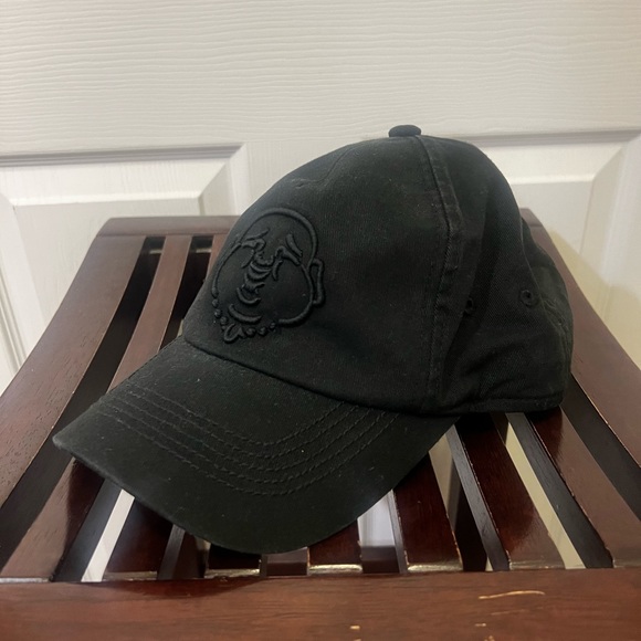 True Religion vintage black Buddha cap, OS - Picture 2 of 8